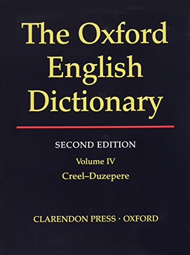 9780198612162: The Oxford English Dictionary, Second Edition (Volume 4)