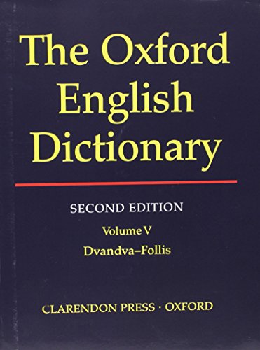 9780198612179: The Oxford English Dictionary, Second Edition (Volume 5) [Hardcover] by