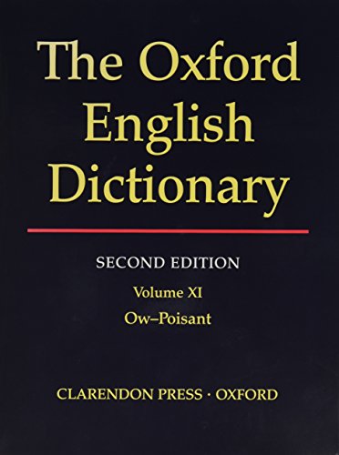 Stock image for The Oxford English Dictionary Second Edition (VOLU for sale by ThriftBooks-Dallas