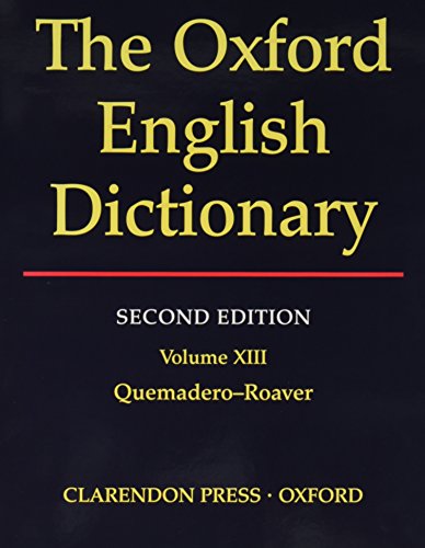 Stock image for The Oxford English Dictionary, Second Edition (VOLUME 13) for sale by ThriftBooks-Dallas