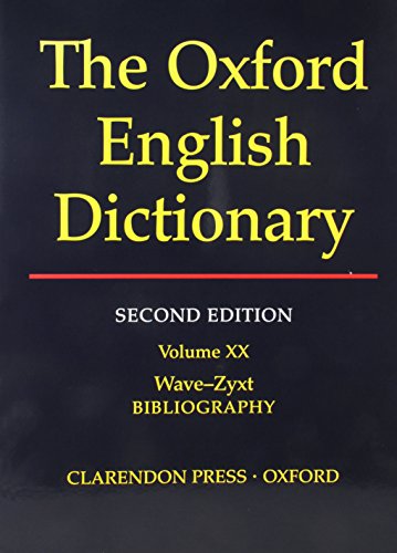 Beispielbild fr Oxford English Dictionary Edition Volume 20 zum Verkauf von ThriftBooks-Atlanta