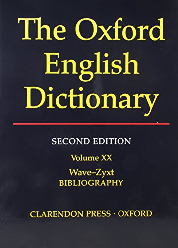 Imagen de archivo de Oxford English Dictionary Edition Volume 20 a la venta por Adkins Books