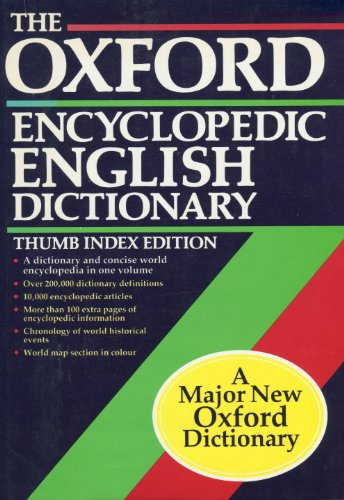 Imagen de archivo de The Oxford Encyclopedic English Dictionary a la venta por ThriftBooks-Dallas