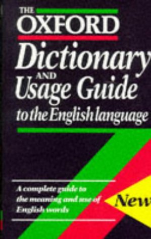 Stock image for The Oxford Dictionary and Usage Guide to the English Language (Oxford Series in Ecology and) for sale by MusicMagpie