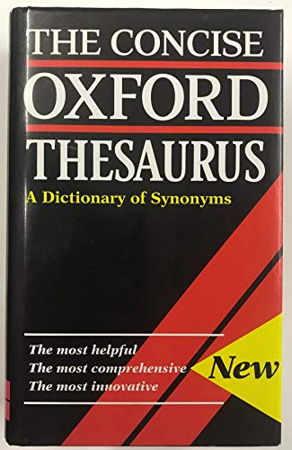 Imagen de archivo de Concise Oxford Ord Ord Thesaurus a la venta por HPB-Ruby