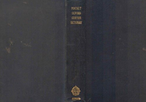 Imagen de archivo de Pocket Oxford English-German Dictionary a la venta por ThriftBooks-Atlanta