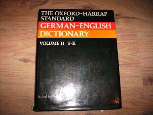 Stock image for The Oxford-Harrap Standard German-English Dictionary for sale by Better World Books