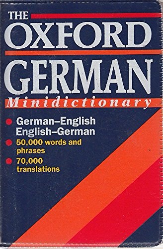 Imagen de archivo de The Oxford German Minidictionary a la venta por Faith In Print