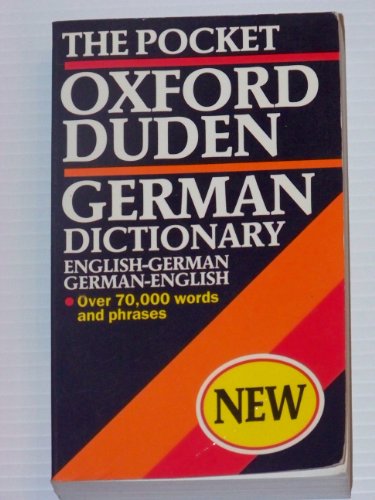 Stock image for The Pocket Oxford-Duden German Dictionary for sale by Better World Books