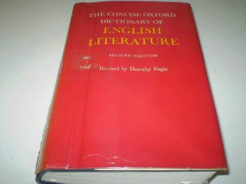 Stock image for The Concise Oxford Dictionary of English Literature for sale by Better World Books