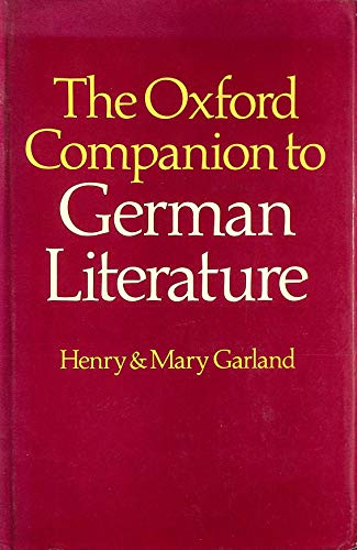 The Oxford companion to German literature