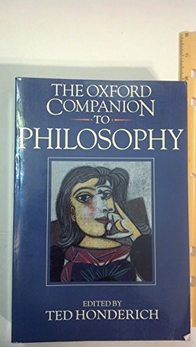 Beispielbild für The Oxford Companion to Philosophy zum Verkauf von Rons Bookshop (Canberra, Australia)