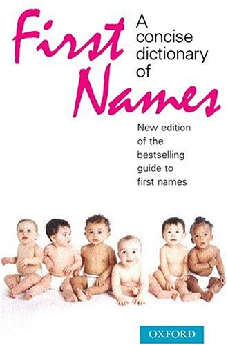 Stock image for A Concise Dictionary of First Names for sale by Wonder Book