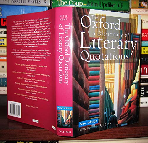 Imagen de archivo de The Oxford Dictionary of Literary Quotations a la venta por Better World Books: West
