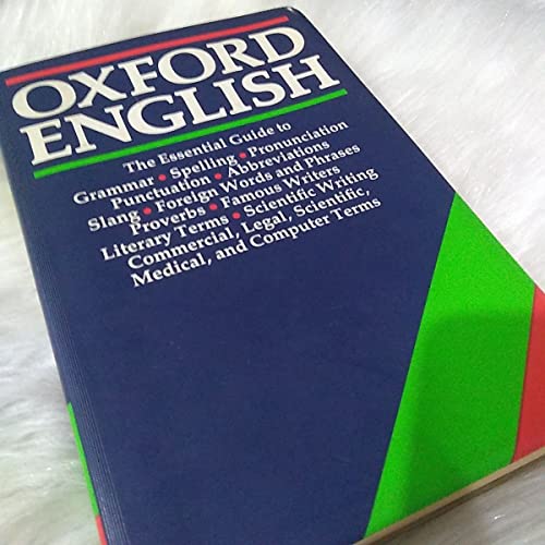 Beispielbild fr Oxford English: A Guide to the Language (Oxford Reference S.) zum Verkauf von Cambridge Rare Books