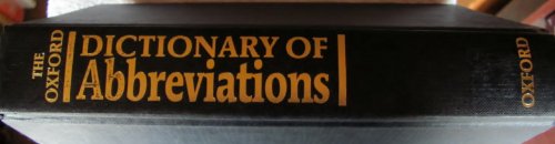 Imagen de archivo de The Oxford Dictionary of Abbreviations a la venta por WorldofBooks