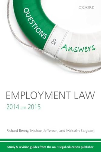 Beispielbild fr Questions & Answers Employment Law 2014-2015 Law Revision and Study Guide 6/e (Law Questions & Answers) zum Verkauf von Goldstone Books