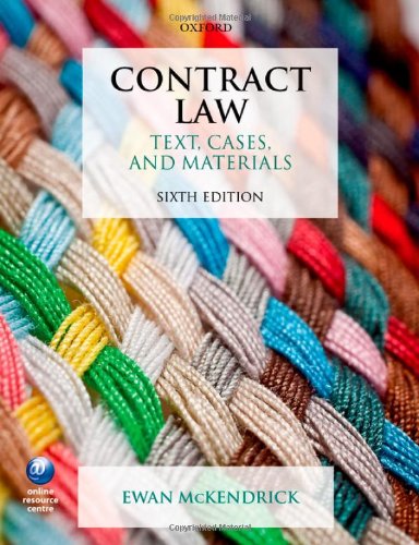 Stock image for Contract Law Text, Cases, and Materials 6/e for sale by AwesomeBooks