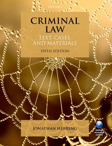 Imagen de archivo de Criminal Law Text, Cases, and Materials 6/e a la venta por WorldofBooks