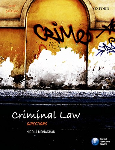 Imagen de archivo de Criminal Law Directions 3/e (Directions series) a la venta por AwesomeBooks