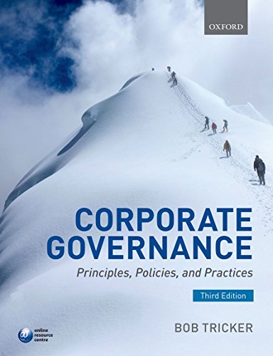 Beispielbild fr Corporate Governance : Principles, Policies, and Practices zum Verkauf von Better World Books