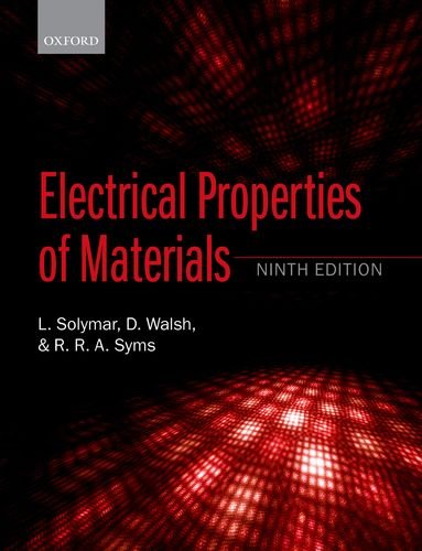 Beispielbild fr Electrical Properties of Materials zum Verkauf von Cambridge Rare Books
