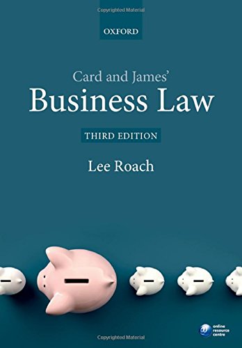 Stock image for Card & James' Business Law for sale by WorldofBooks