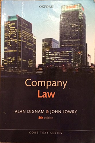 Imagen de archivo de Company Law 8/e (Core Texts Series) a la venta por WorldofBooks