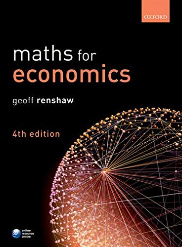 Imagen de archivo de Maths for Economics a la venta por Bahamut Media