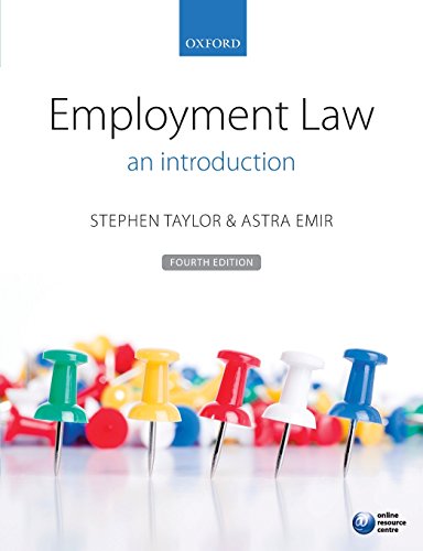 Beispielbild fr Employment Law : An Introduction zum Verkauf von Better World Books Ltd