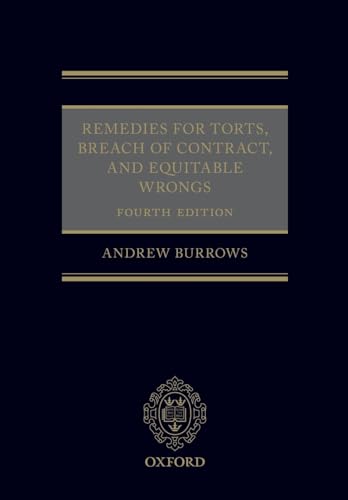 Imagen de archivo de Remedies for Torts, Breach of Contract, and Equitable Wrongs a la venta por GF Books, Inc.