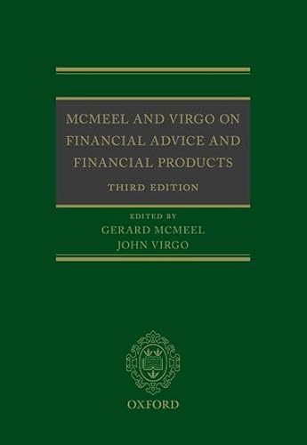 Stock image for MCMEEL AND VIRGO ON FINANCIAL ADVICE AND FINANCIAL PRODUCTS for sale by Bear Pond Books