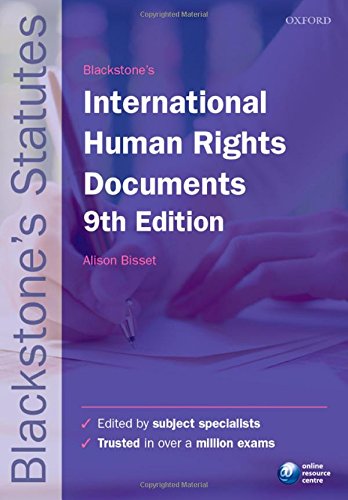 Beispielbild fr Blackstone's International Human Rights Documents (Blackstone's Statute Series) zum Verkauf von HPB-Red