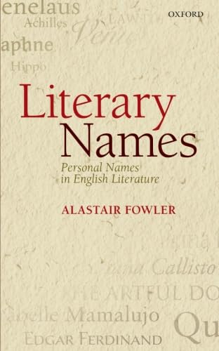 Beispielbild fr Literary Names: Personal Names in English Literature zum Verkauf von Powell's Bookstores Chicago, ABAA