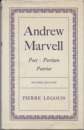 9780198710141: Andrew Marvell: Poet, Puritan, Patriot