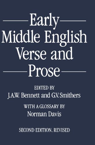 Stock image for Early Middle English Verse and Prose for sale by Ergodebooks