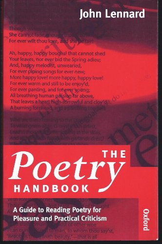 9780198711490: The Poetry Handbook: A Guide to Reading Poetry for Pleasure and Practical Criticism