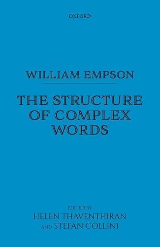 Stock image for William Empson: The Structure of Complex Words for sale by GF Books, Inc.