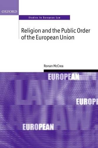 Beispielbild fr Religion and the Public Order of the European Union zum Verkauf von Blackwell's