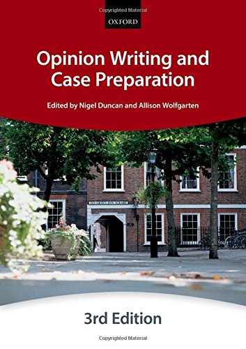 9780198714439: Opinion Writing and Case Preparation