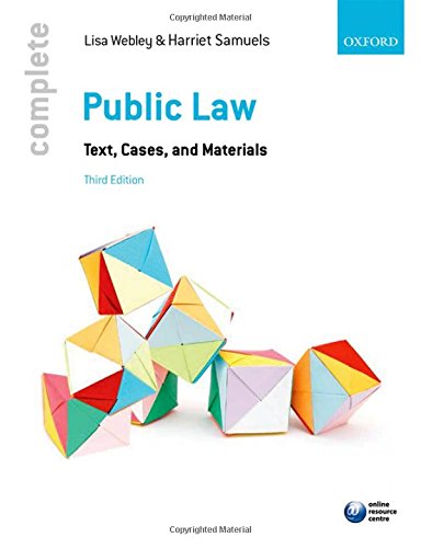 9780198714491: Complete Public Law: Text, Cases, and Materials