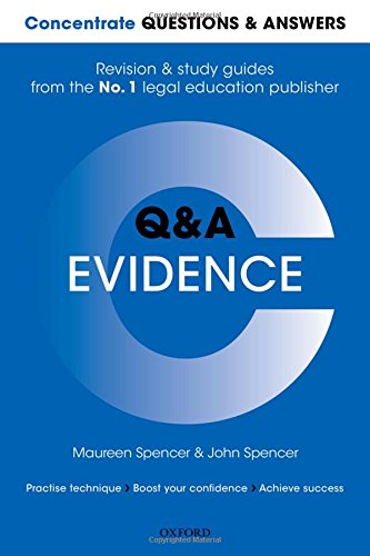 Stock image for Concentrate Questions and Answers Evidence: Law QandA Revision and Study Guide (Concentrate Law Questions and Answers) for sale by Brit Books