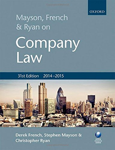 Stock image for Mayson, French and Ryan on Company Law for sale by Better World Books Ltd