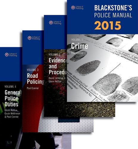 Beispielbild fr Blackstone's Police Manuals 2015 Set: Vol 1-4 zum Verkauf von Revaluation Books