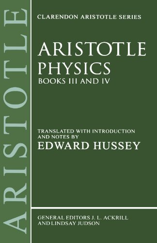 Imagen de archivo de Physics: Books III and IV (Clarendon Aristotle Series) (Bks. 3 & 4) a la venta por Ergodebooks