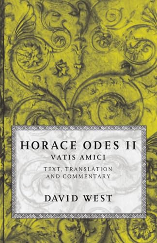 Stock image for Horace Odes II Vatis Amici for sale by Last Exit Books