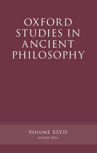 Stock image for Oxford Studies in Ancient Philosophy: Volume XLVII Winter 2014 for sale by Daedalus Books