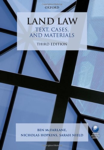 Imagen de archivo de Land Law Text, Cases, and Materials 3/e a la venta por AwesomeBooks