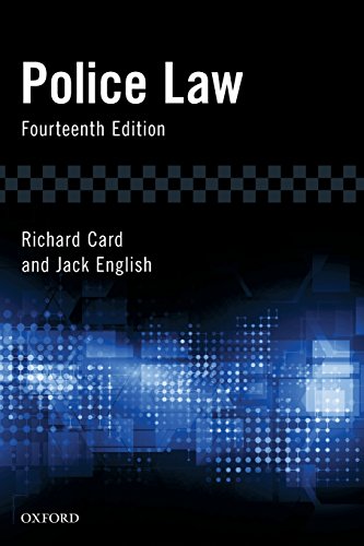 Imagen de archivo de Police Law Card, Richard; English, Jack a la venta por Iridium_Books