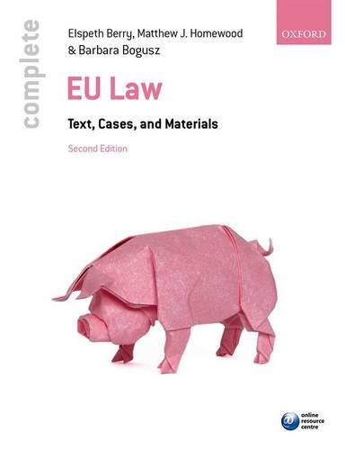 Beispielbild fr Complete EU Law: Text, Cases, and Materials zum Verkauf von AwesomeBooks